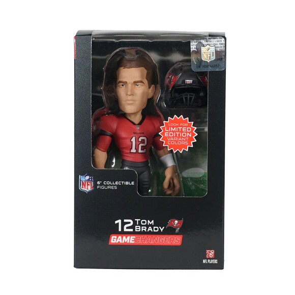 Tom Brady Lot of 2 Tampa Bay Bucs NFL Gamechangers 6" Figures TB12 Red Variant - Picture 7 of 8